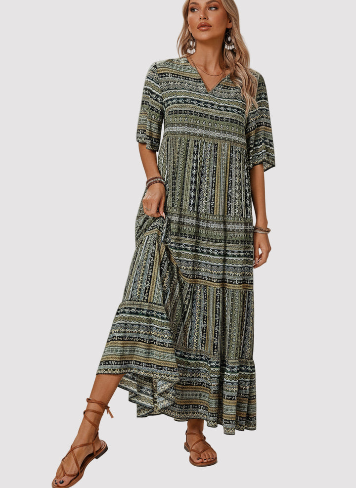 Vestido Maxi Estampado de Mujer