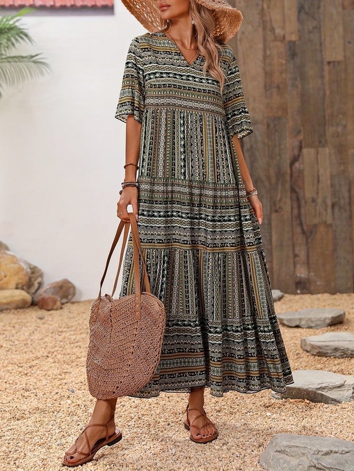 Vestido Maxi Estampado de Mujer