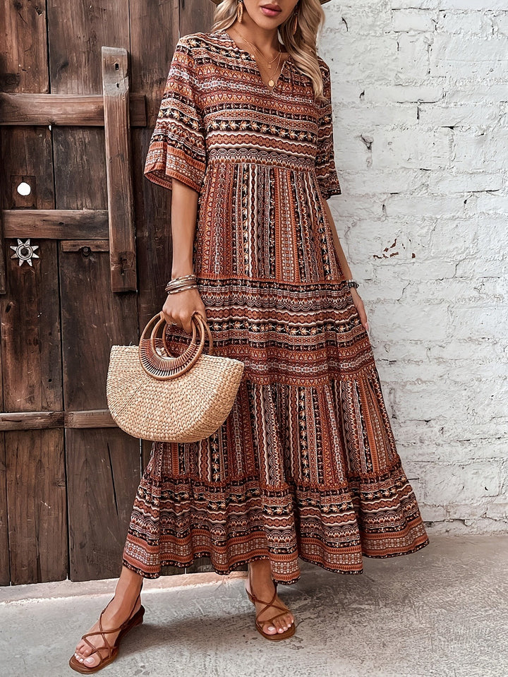Vestido Maxi Estampado de Mujer