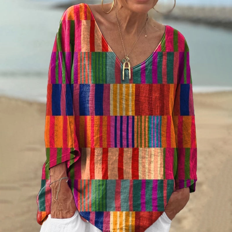 Nova™ | Colorful Geometric Print T-Shirt