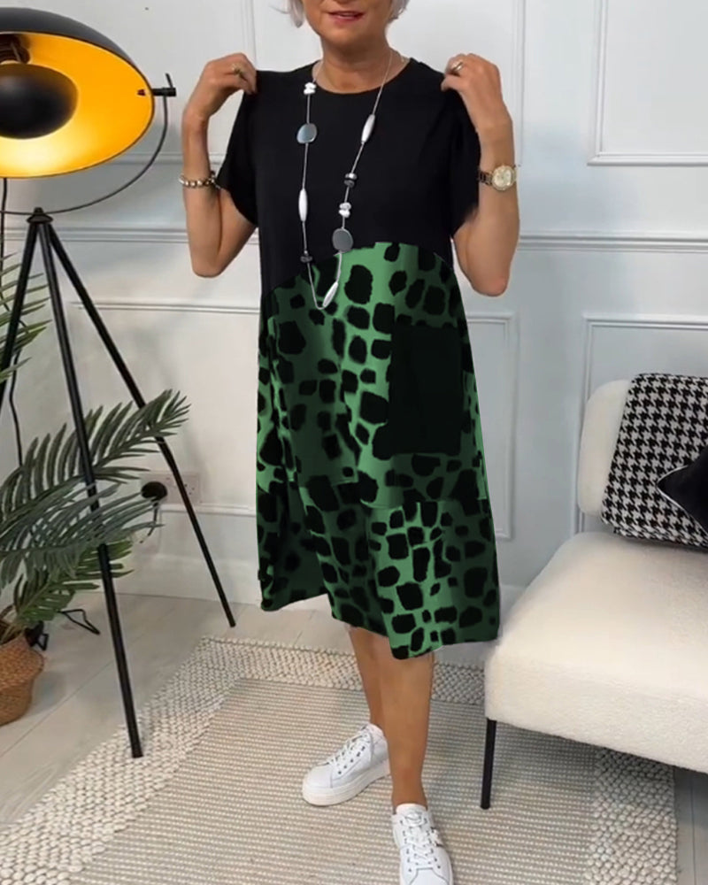 Maya™ - Women's Short Sleeve Midi Dress