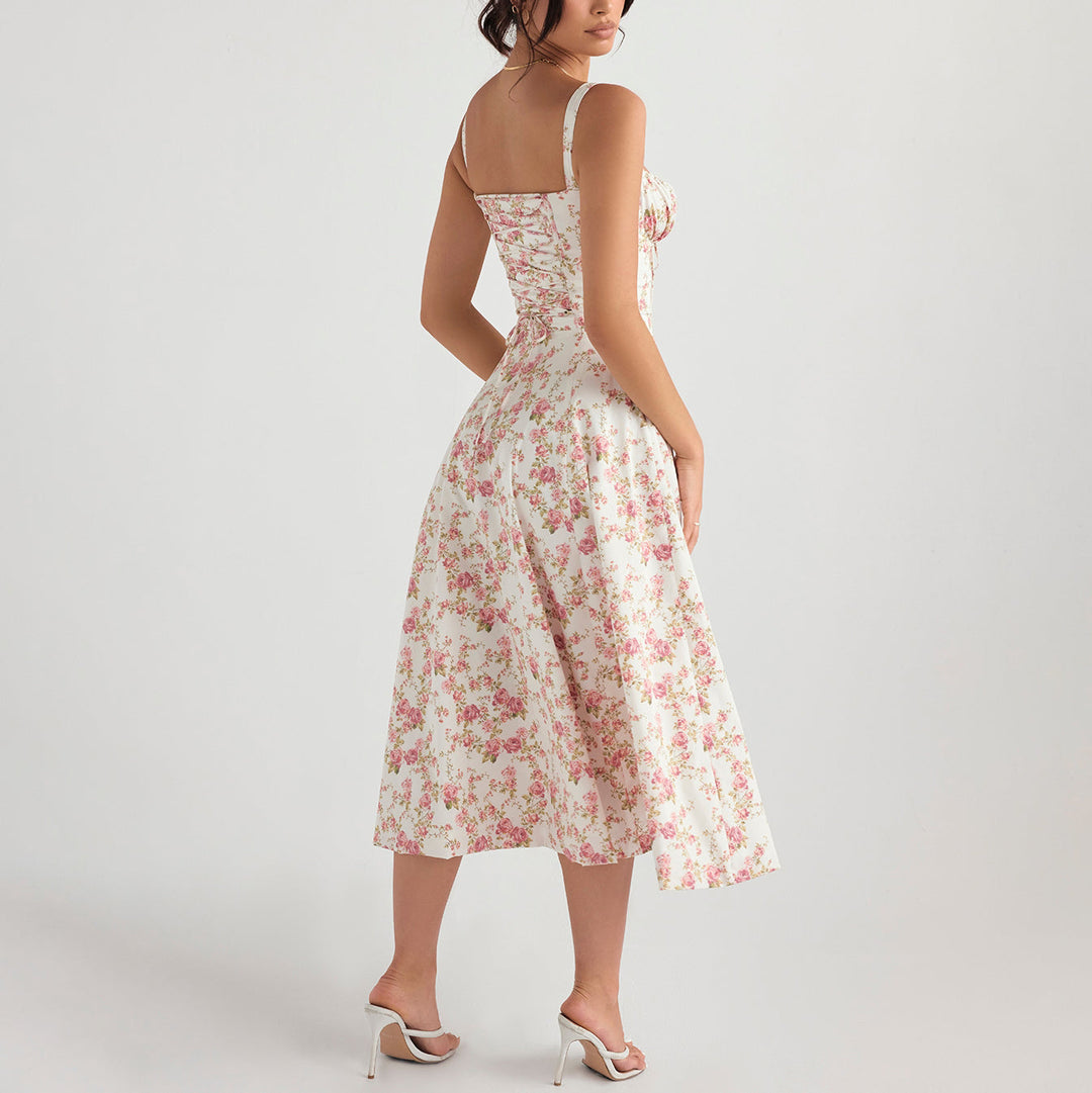 Lucy™ | Floral Waist-Cincher Dress