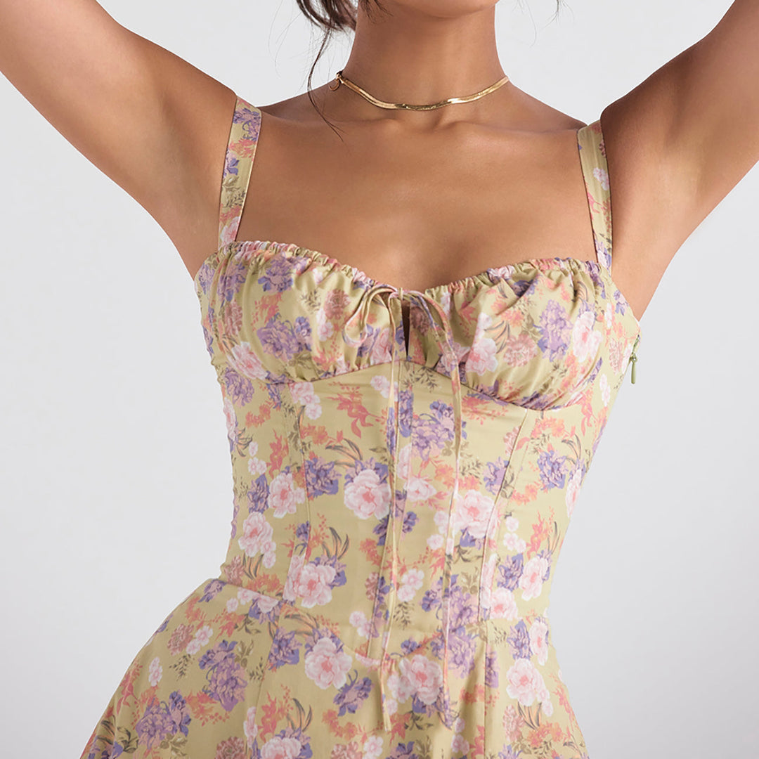 Lucy™ | Floral Waist-Cincher Dress