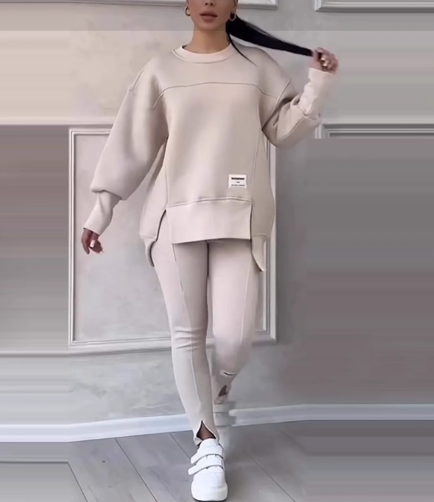 KiwiElla™ Women's Casual Sweatshirt Leggings Set