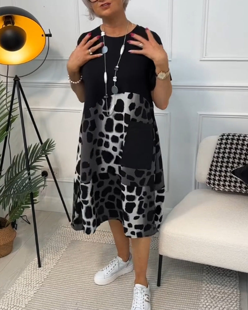 Maya™ - Women's Short Sleeve Midi Dress
