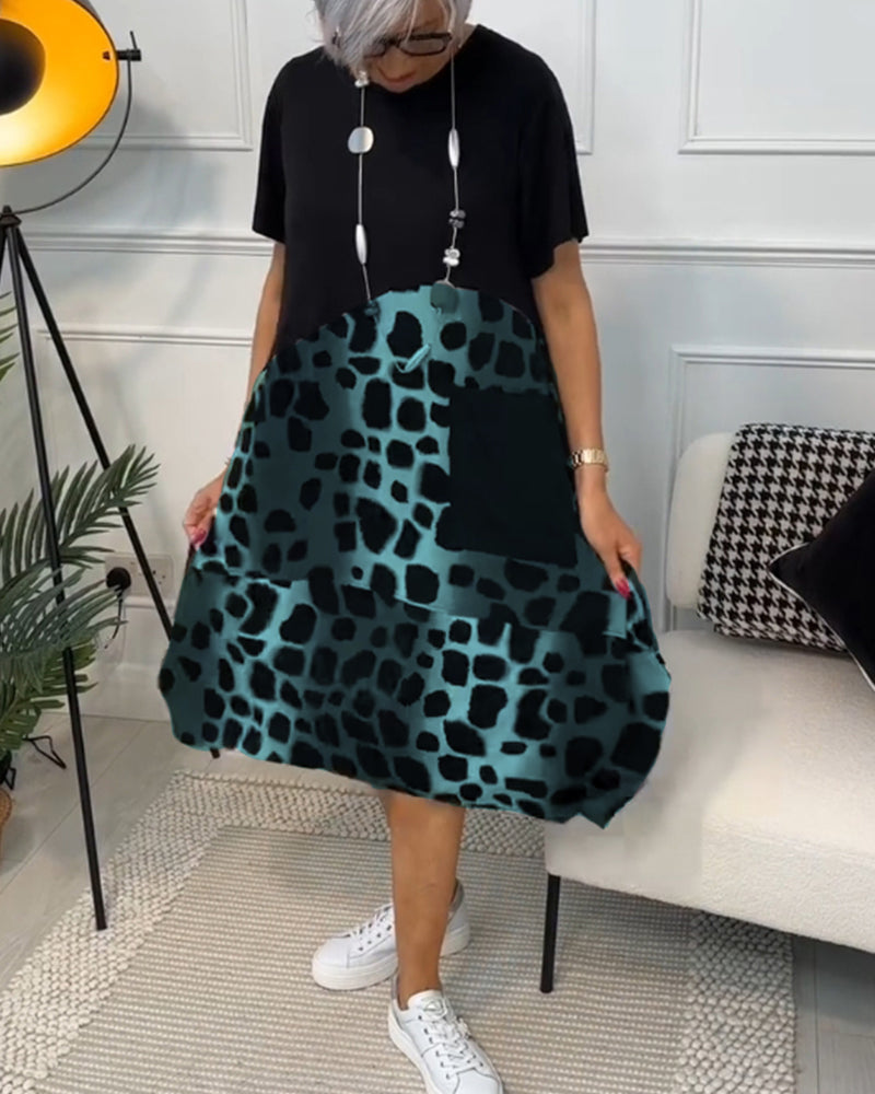 Maya™ - Women's Short Sleeve Midi Dress