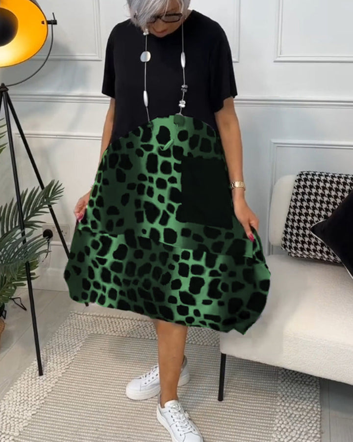 Maya™ - Women's Short Sleeve Midi Dress