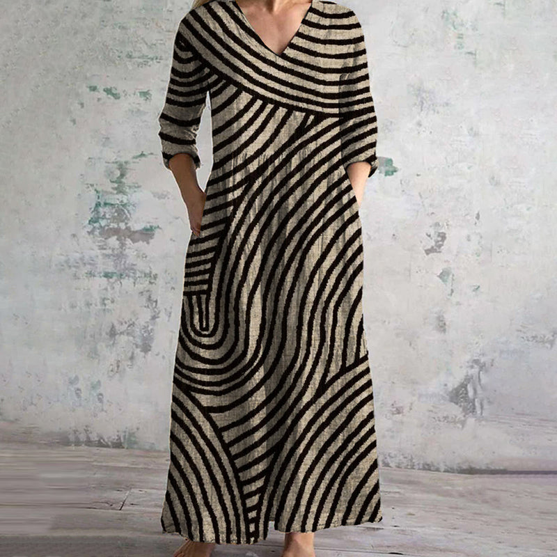 Amelie™ | Vintage Striped Dress