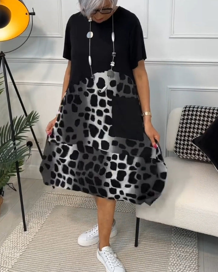 Maya™ - Women's Short Sleeve Midi Dress