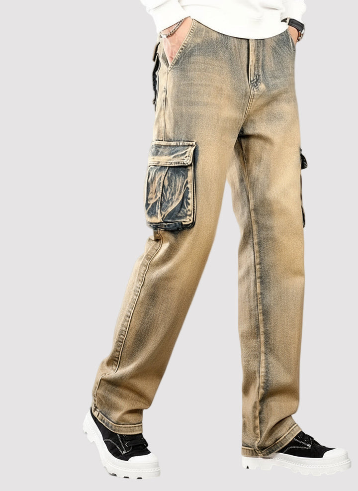 Pantalones Cargo de Corte Recto para Hombre
