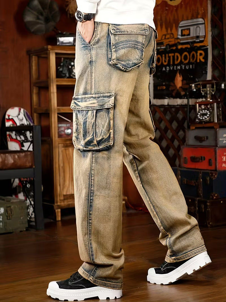 Pantalones Cargo de Corte Recto para Hombre