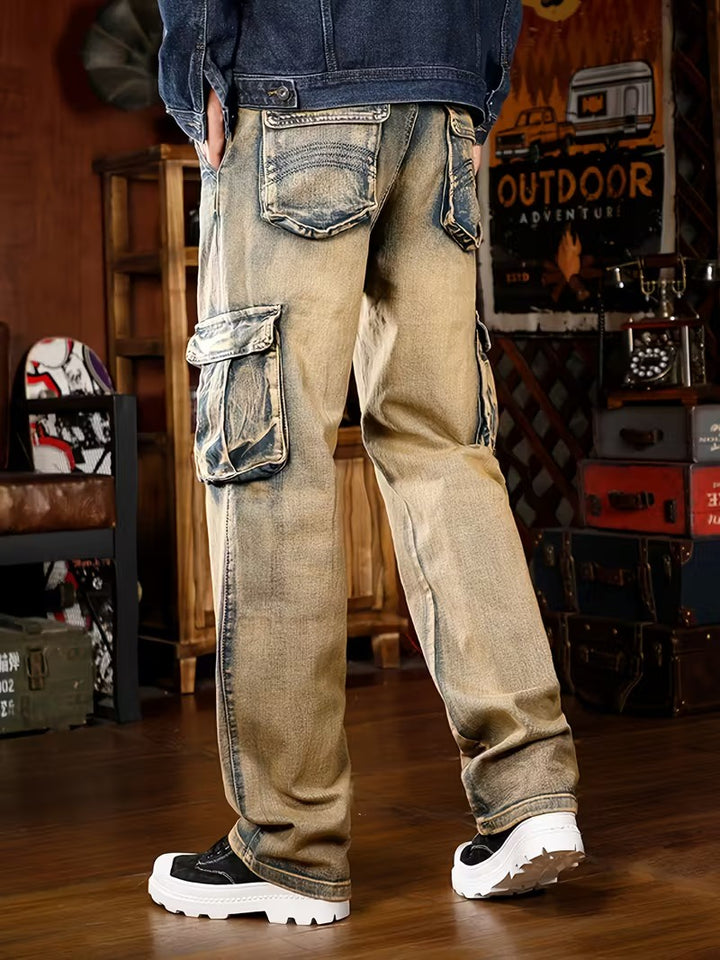 Pantalones Cargo de Corte Recto para Hombre