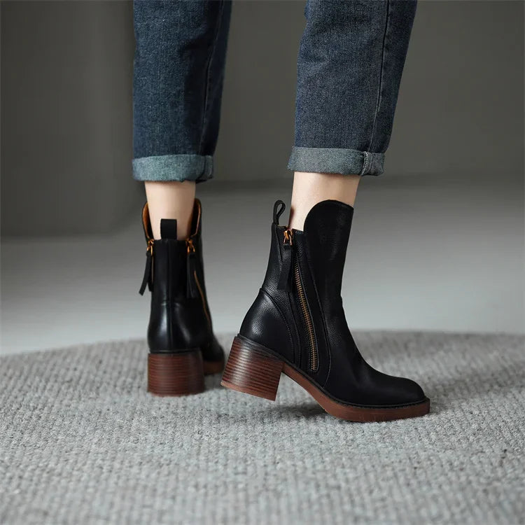 Shirley™ | Premium Leather Ankle Boots