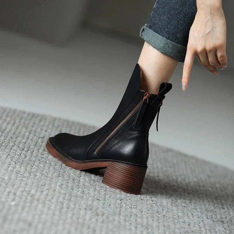 Shirley™ | Premium Leather Ankle Boots