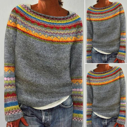 Elyse™ | Retro Wool Sweater