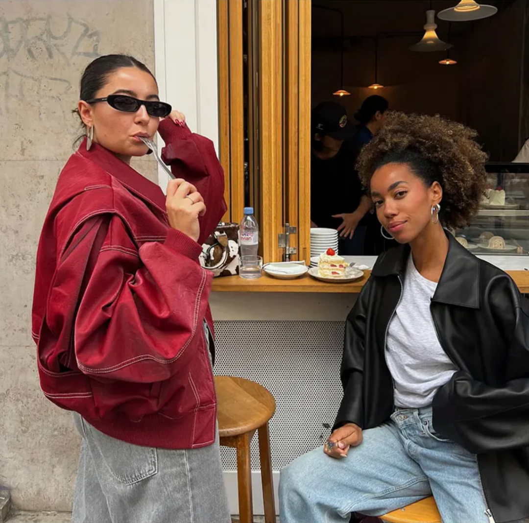 Moana™ Oversized Leather Jacket