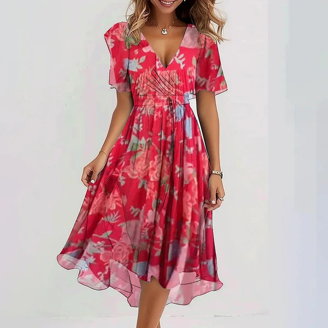 Sienna™ - Short Sleeve Midi Dress