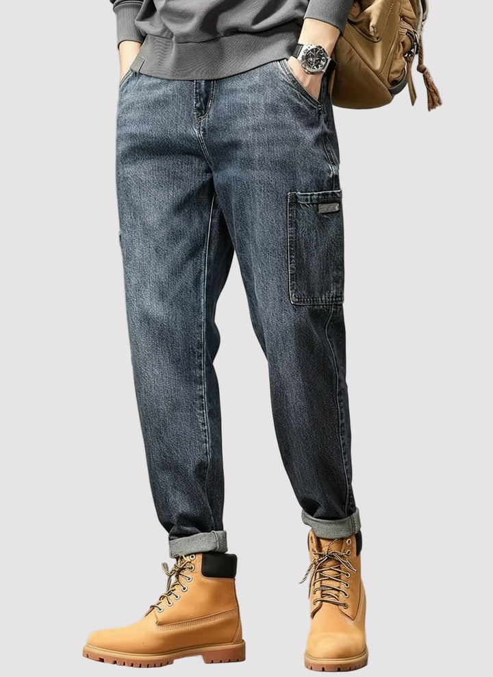 Vaqueros de Hombre con Múltiples Bolsillos
