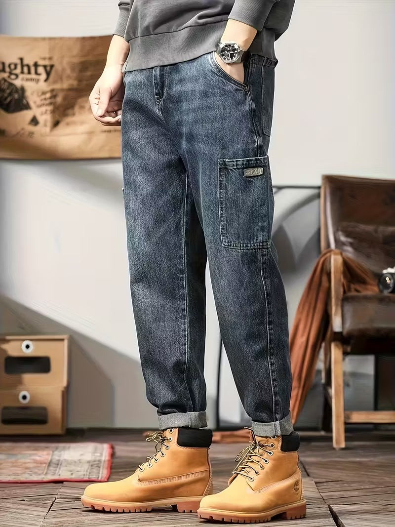 Vaqueros de Hombre con Múltiples Bolsillos