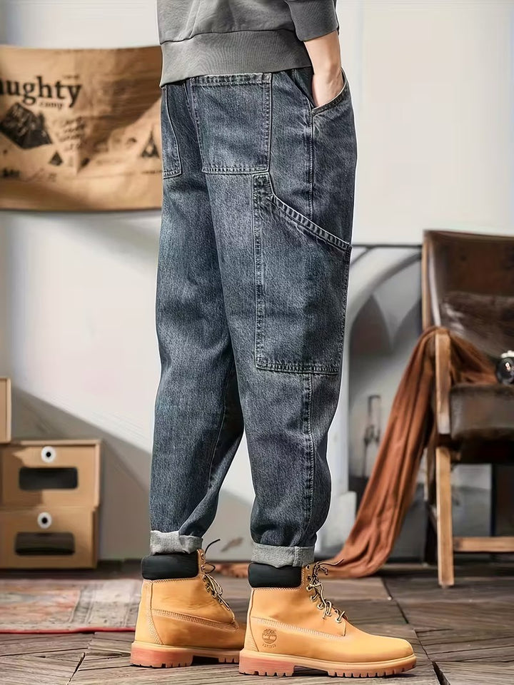 Vaqueros de Hombre con Múltiples Bolsillos