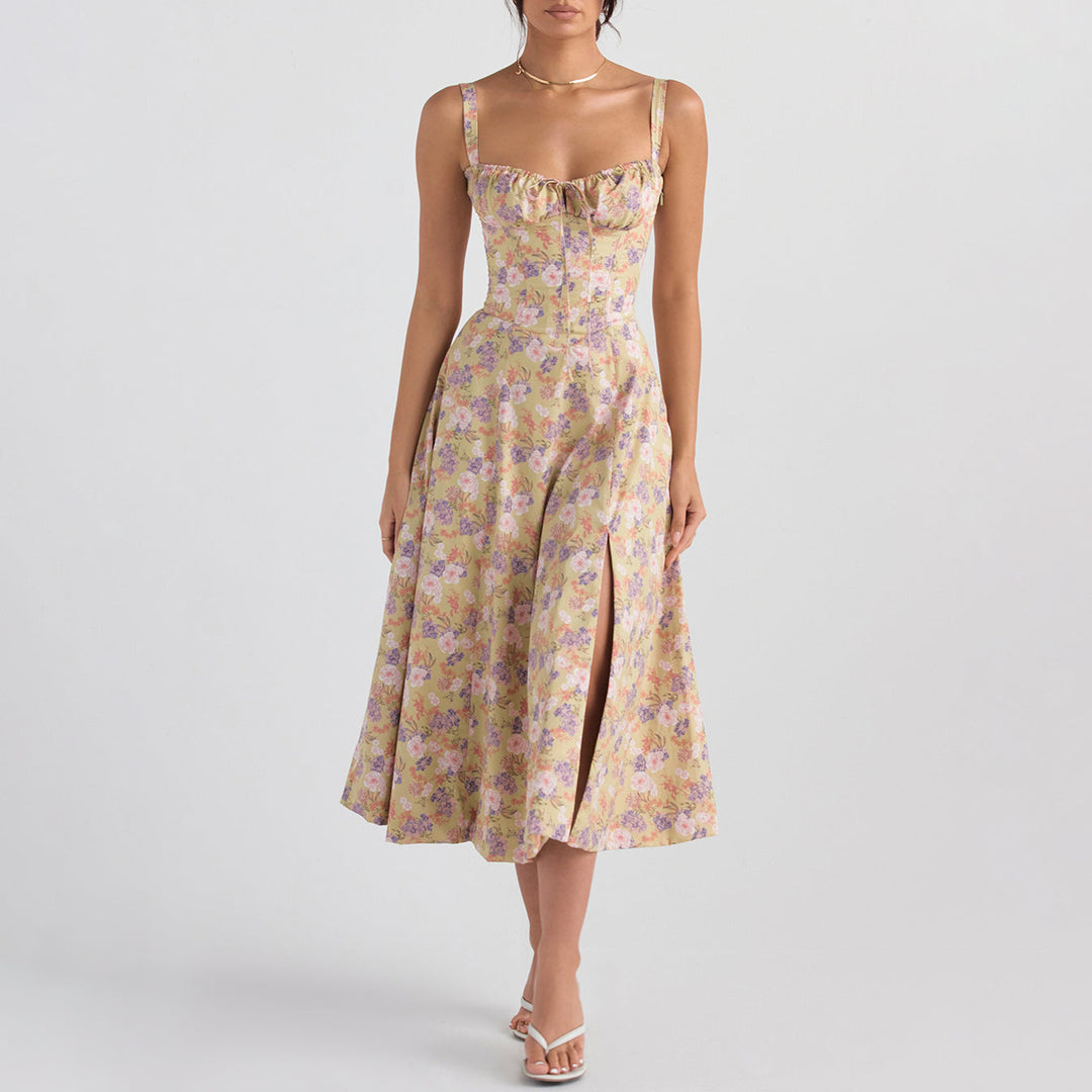 Lucy™ | Floral Waist-Cincher Dress