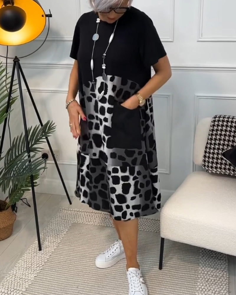 Maya™ - Women's Short Sleeve Midi Dress