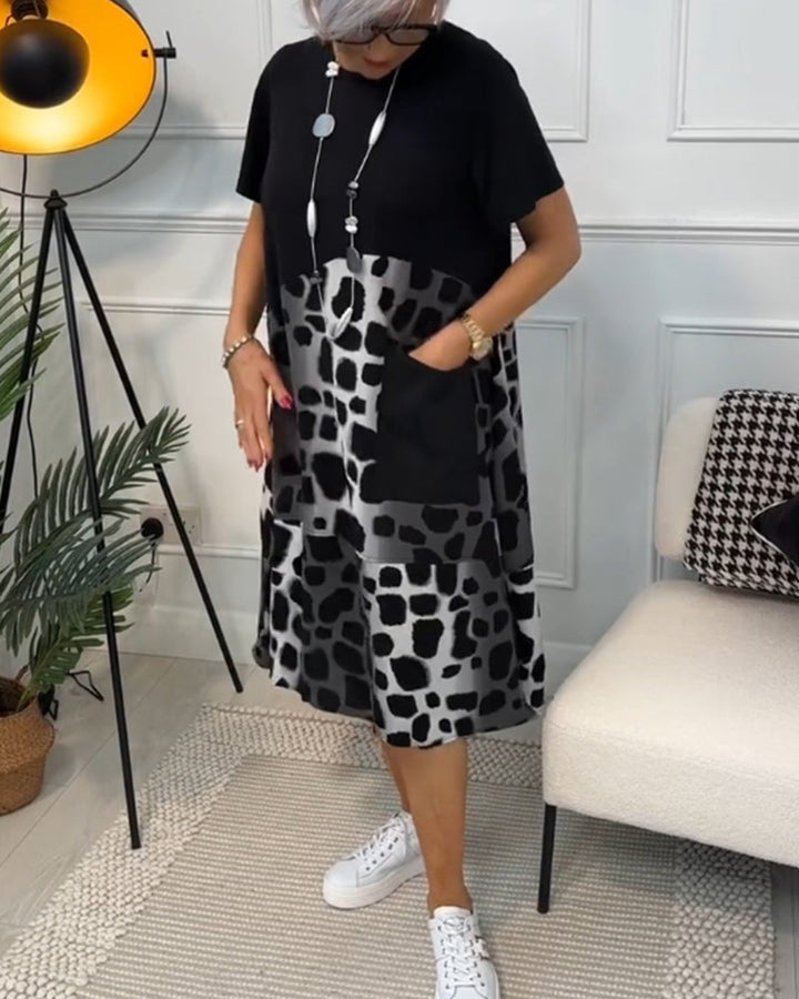 Maya™ - Women's Short Sleeve Midi Dress