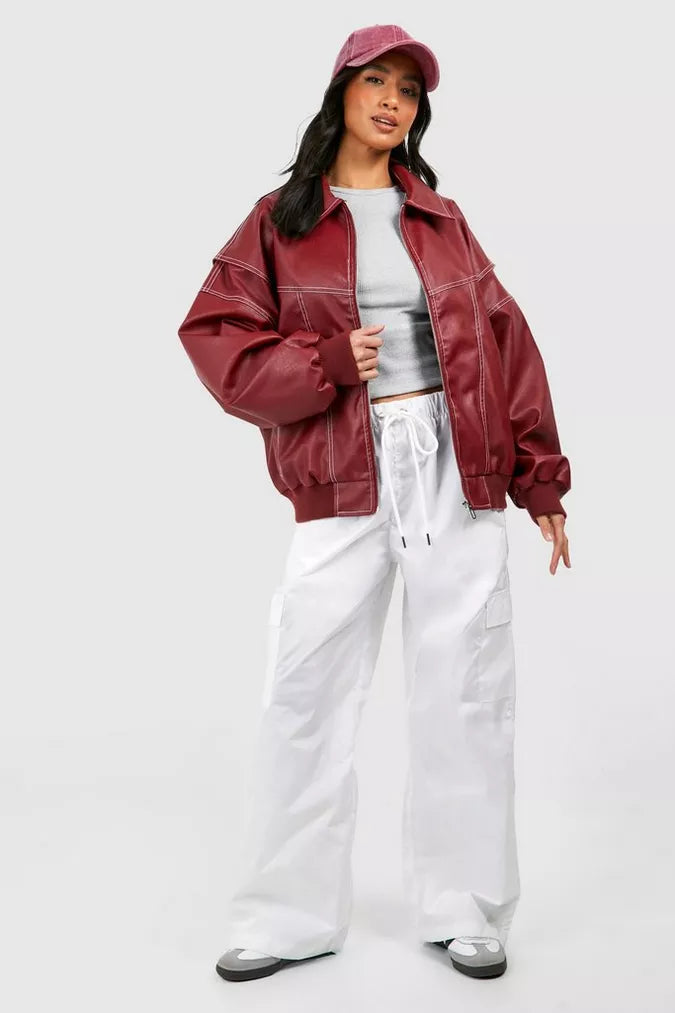 Moana™ Oversized Leather Jacket