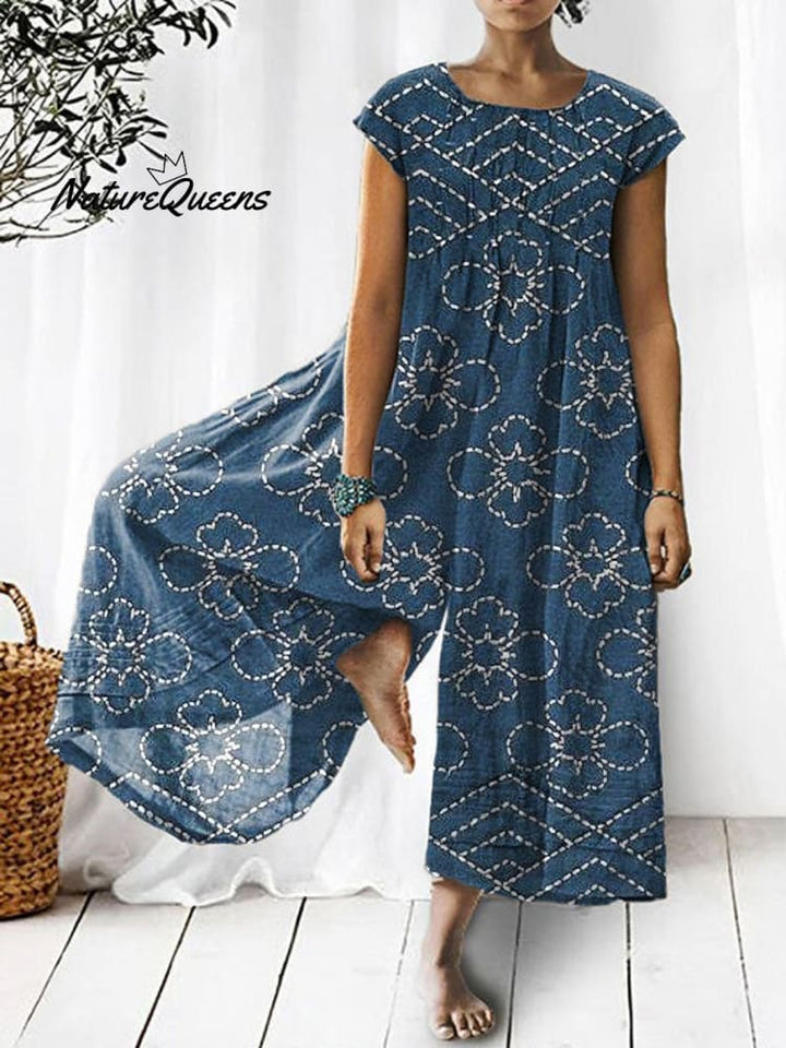 Isla™ | Vintage Blue Denim Jumpsuit