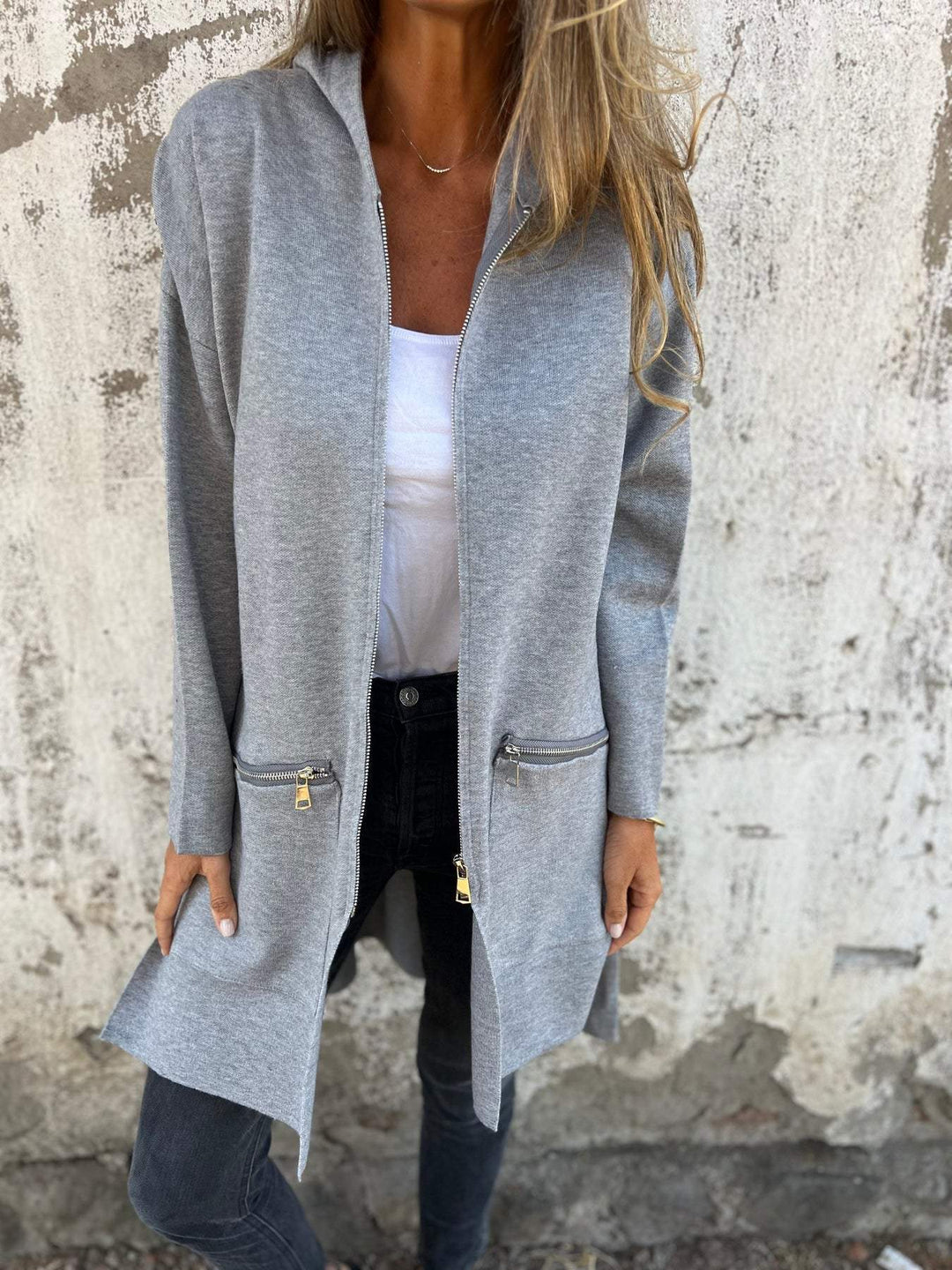 Kiwi™ | Trendy Zip-Front Cardigan