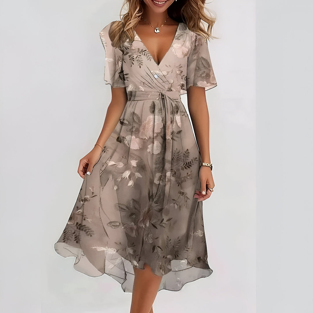 Sienna™ - Short Sleeve Midi Dress