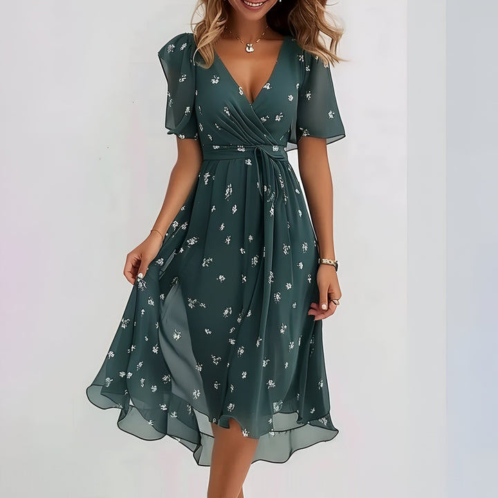 Sienna™ - Short Sleeve Midi Dress