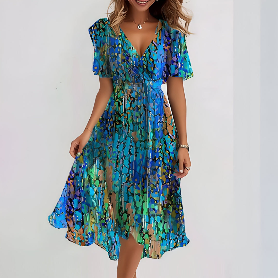 Sienna™ - Short Sleeve Midi Dress