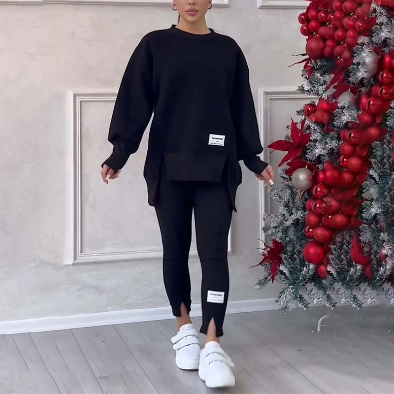 KiwiElla™ Women's Casual Sweatshirt Leggings Set