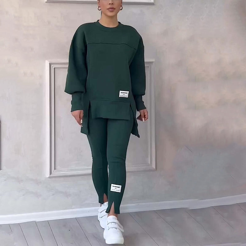 KiwiElla™ Women's Casual Sweatshirt Leggings Set
