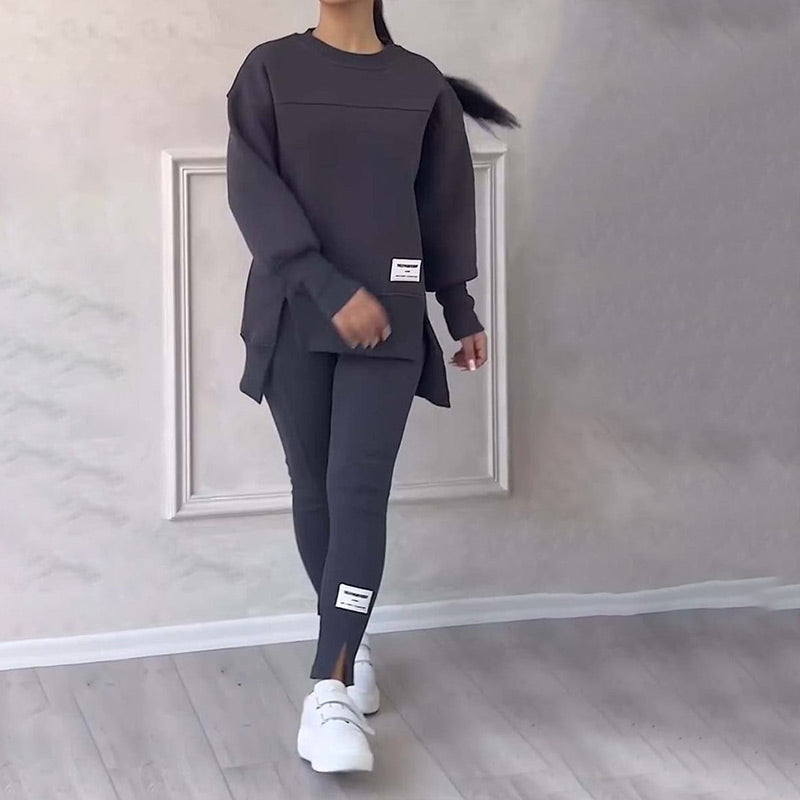 KiwiElla™ Women's Casual Sweatshirt Leggings Set