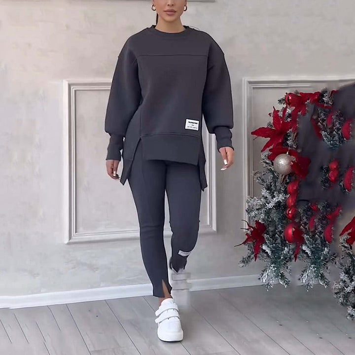 KiwiElla™ Women's Casual Sweatshirt Leggings Set