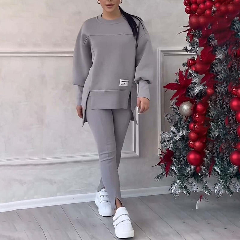 KiwiElla™ Women's Casual Sweatshirt Leggings Set